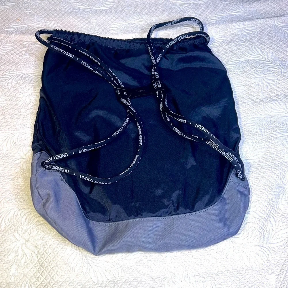 🔥Under Armour Drawstring Backpack Sport Gym Sack Bag School Clothes Shoes…